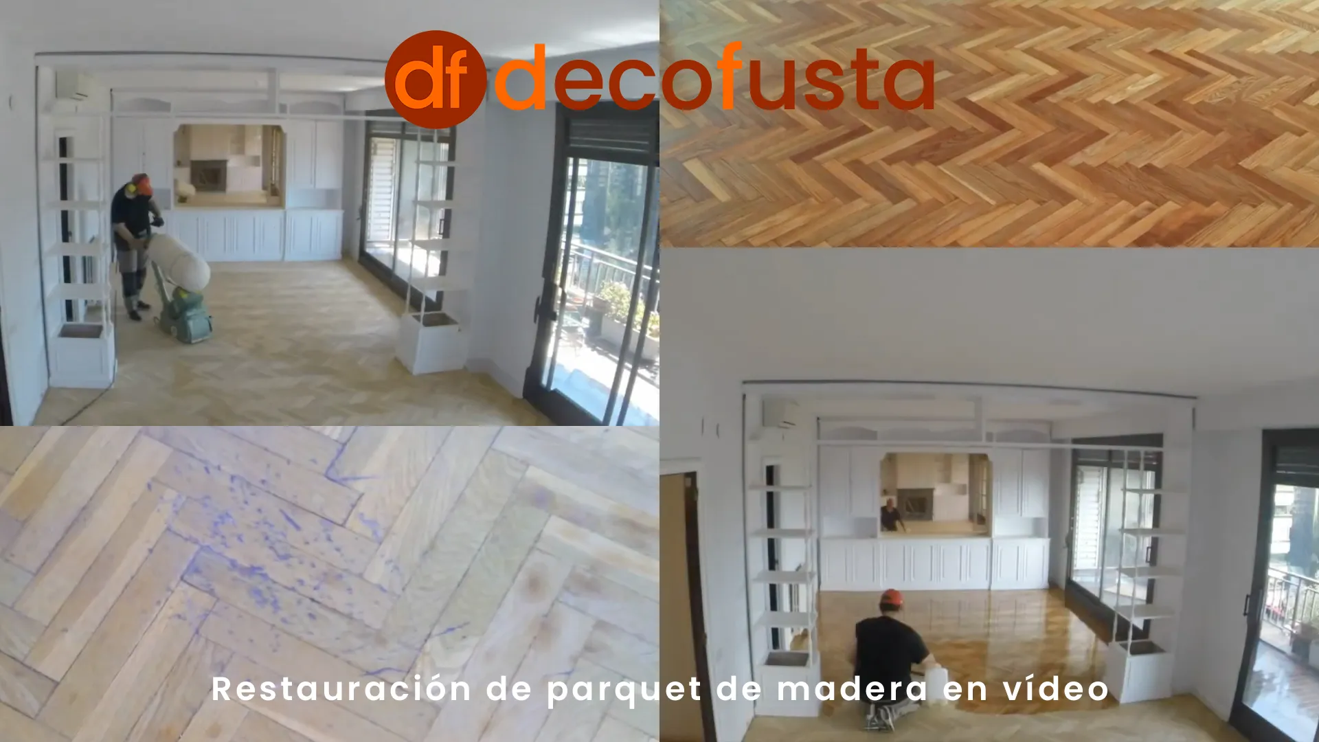 Restauración de parquet de madera en vídeo