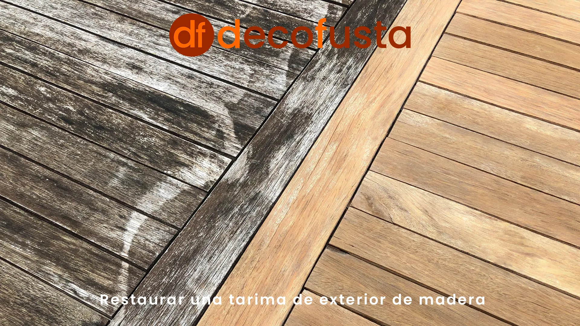 Restaurar una tarima de exterior de madera