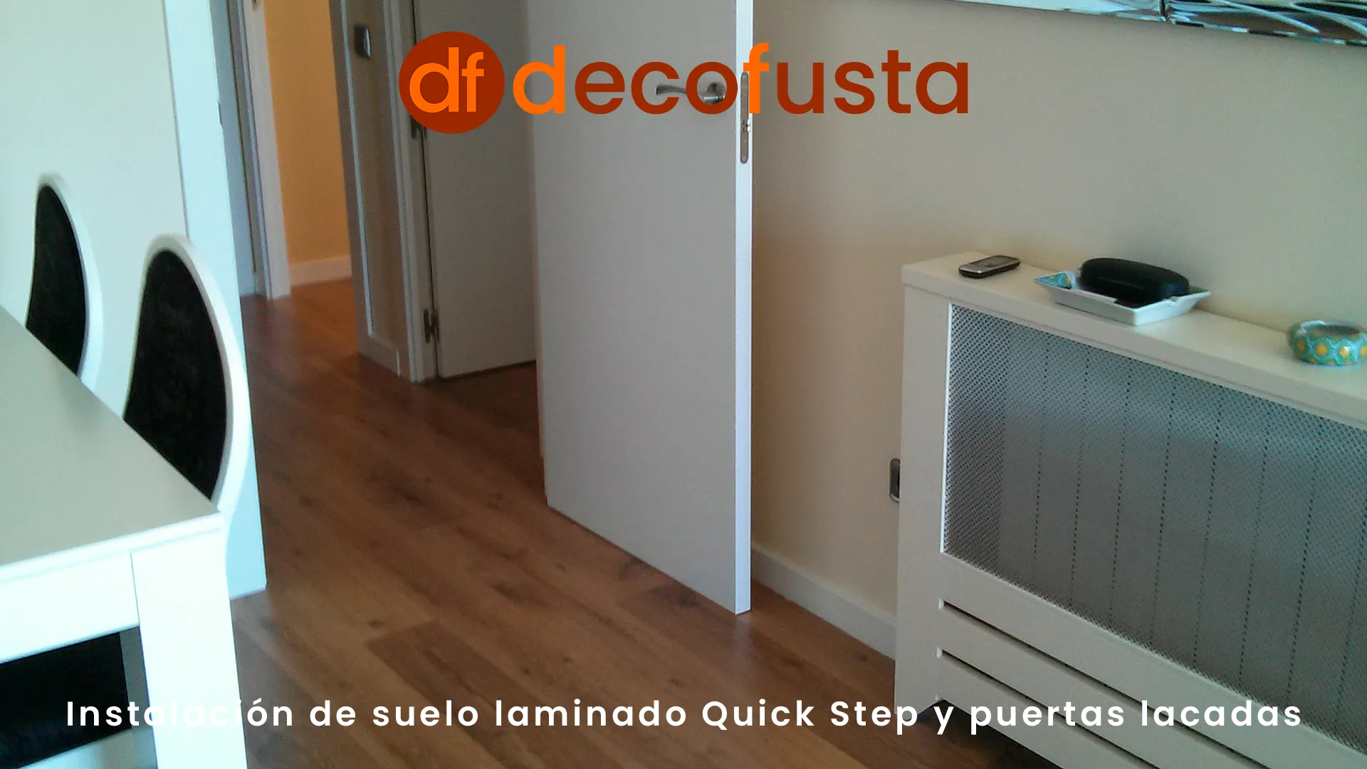 Instalación de suelo laminado Quick Step y puertas lacadas