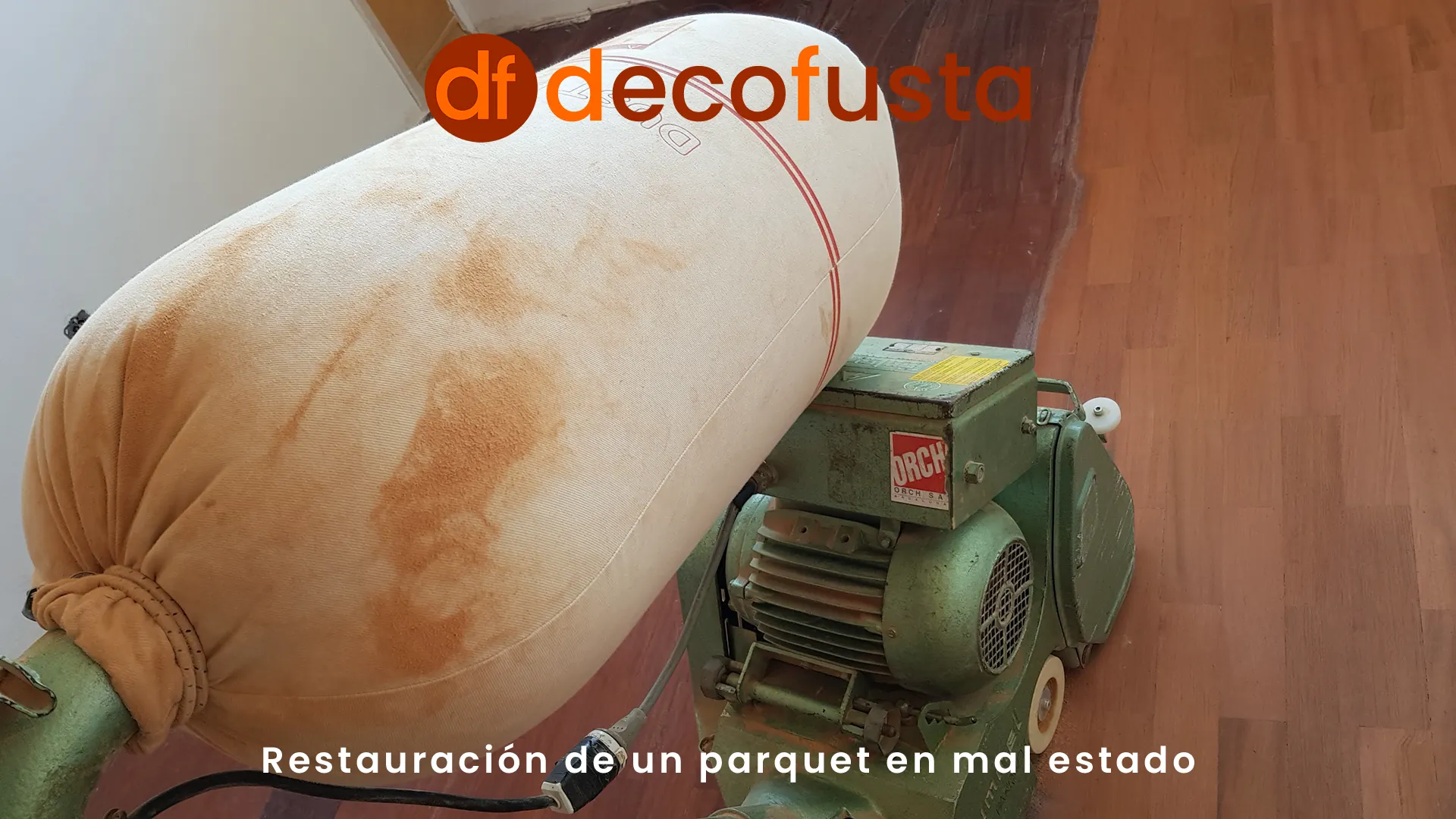 Restauración de un parquet en mal estado