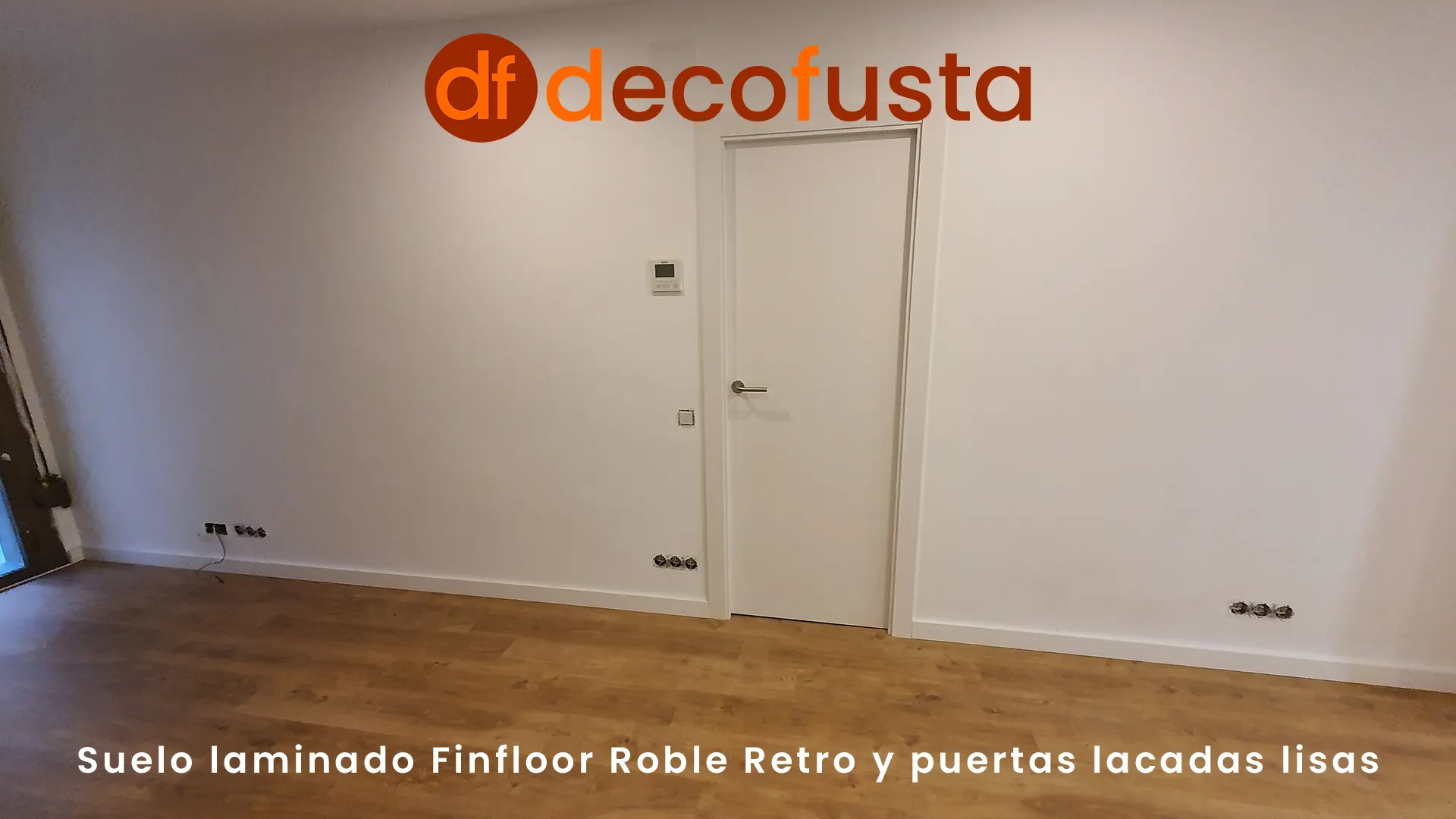 suelo laminado Finfloor Roble Retro y puertas lacadas lisas