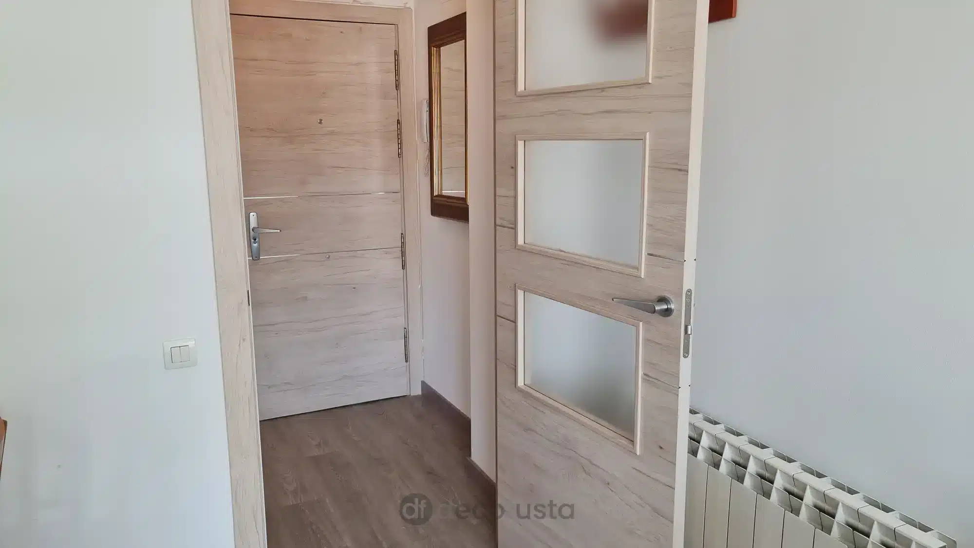 Puerta laminada con aluminio