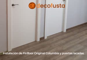 instalacion de finfloor original columbia y puertas lacadas