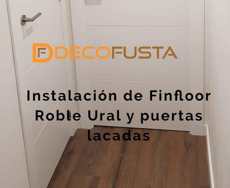 Instalación de suelo laminado Finfloor Roble Ural y puertas lacadas