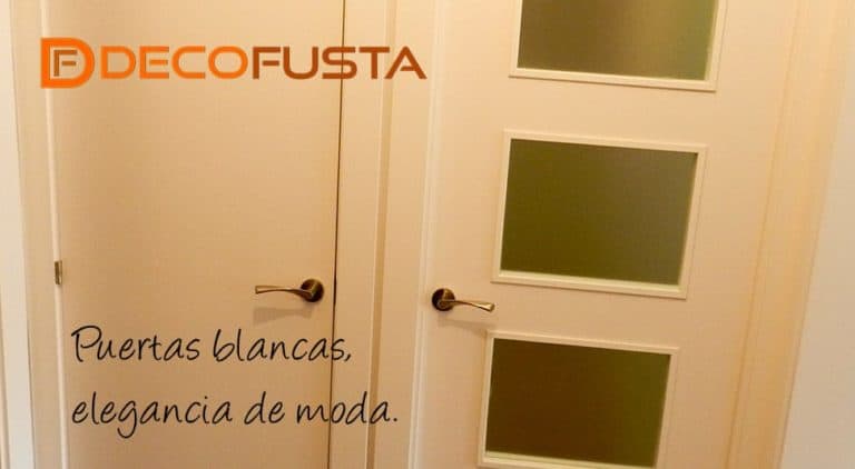 Puertas blancas, la elegancia de moda.